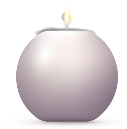 rund #8f77a2 candle